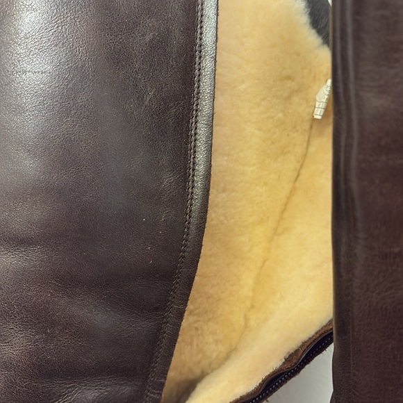 EMU Australian sheepskin lined Leather Knee High Boots sz9 - Picture 3 of 10